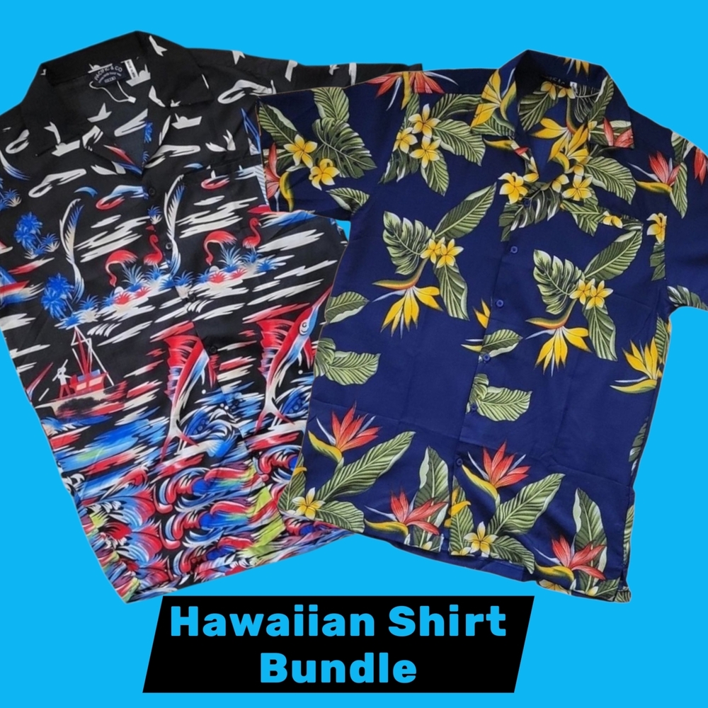 Hawaiian Shirt Bundle - Vibrant Floral Designs